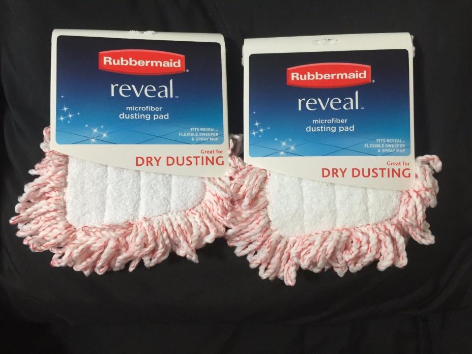 RUBBERMAID Reveal Microfiber Dusting Pad 1M20 - Lot of 2 Pads - Free Shipping