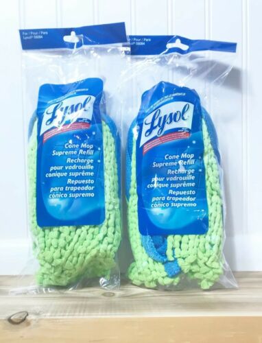 Lysol Cone Mop Supreme Refill, *2 PACK* Green/Blue 59094 New