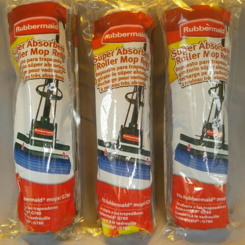 Rubbermaid Super Absorbent Roller Mop Refill G780 Lot of 6!
