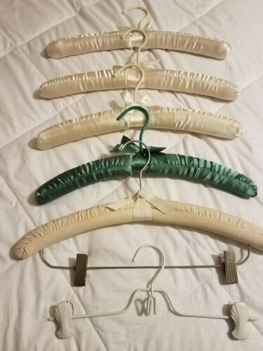 Whitmor Satin Padded Hangers - Bone (Set of 8)