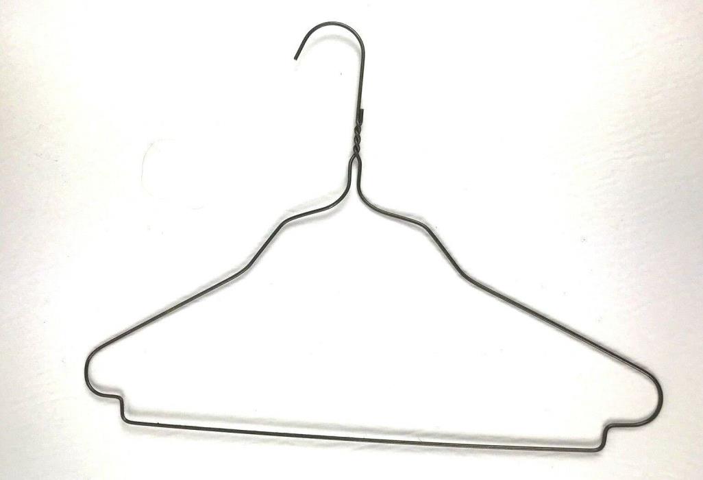 Lot Of 21 Unique Shape Metal Wire Clothes Hangers Size 13” Pants Uniforms