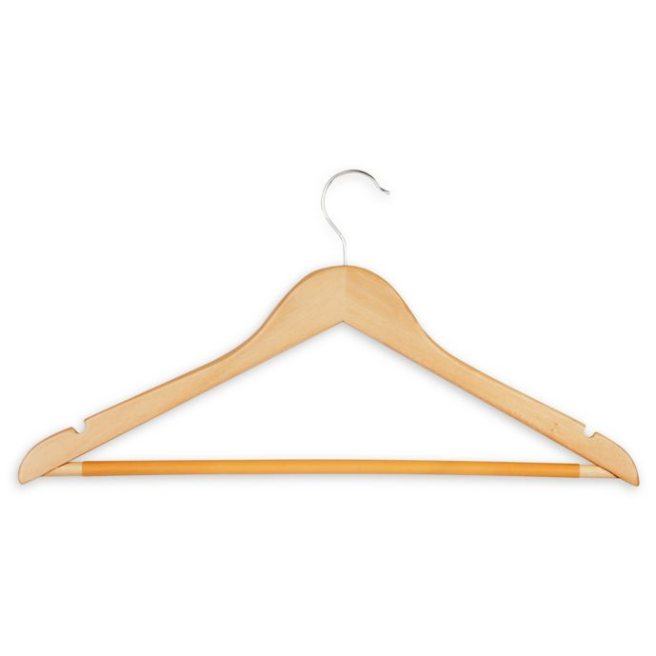 Honey-Can-Do 24-Pack Wooden Suit Hangers in Maple