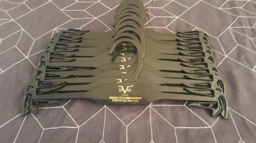 12 Black Versace 1969 19-69 Plastic Lingerie Hangers Bra/Panty Swimwear 10