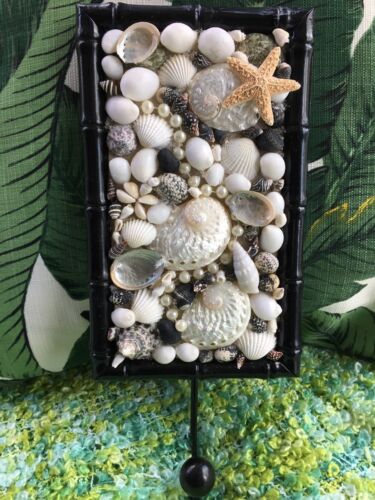 By The Sea Seashell Wall COAT HAT RACK *One Of A Kind