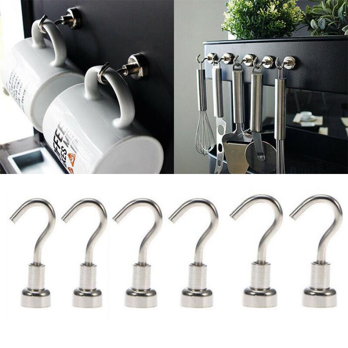 Strong Magnetic Wall Hanging Hook Holder Stand Hanger Home Room Organizer Tools