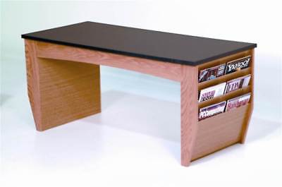Coffee Table & Magazine Rack w Solid Wood Construction & Bla [ID 376494]