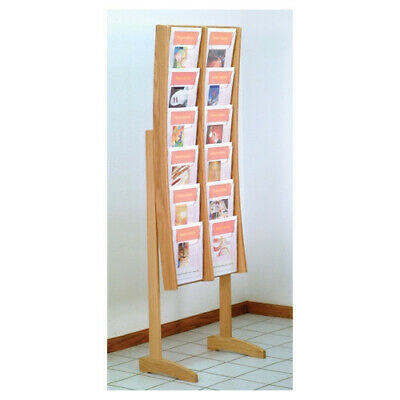 Wooden Mallet 12 Pocket Contemporary Floor Display