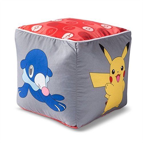 Pokemon Pikachu Gray Floor Pillow 12 X 12 inch