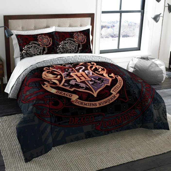 Harry Potter School Motto Twin/Full Bedding Comforter & Sham Set NWT