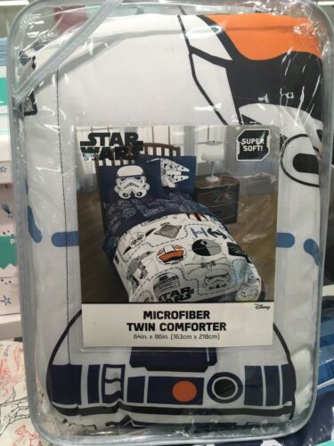 Disney Star Wars White Super Soft Microfiber Twin Comforter 64x86