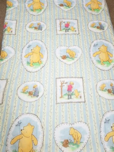 Winnie The Pooh Blue Blanket Comforter BIRDS WELCOME Birdhouse Piglet Twin-60x86