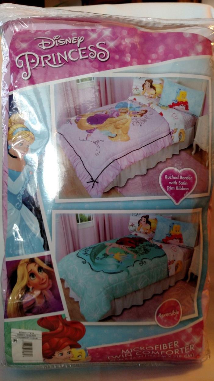 NEW DISNEY PRINCESS Daydreaming Twin Microfiber REVERSIBLE COMFORTER FREE SHIP