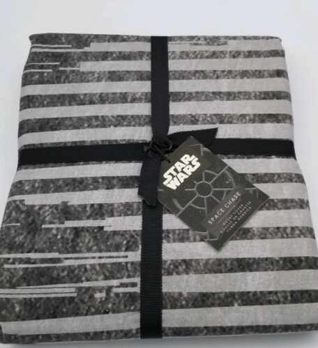 Pottery Barn PB Teen Star Wars Space Chase Duvet Cover Gray Size TWIN NEW TAGS