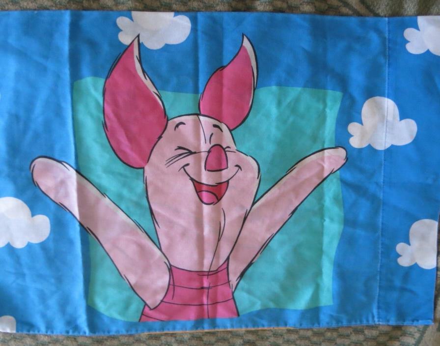 Lot 3: Disney Winnie the Pooh & Piglet Pillow Case & 2 Cloud Shams  20 x 26