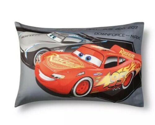 Disney Cars 3 Pillow Case Red & Black Reversible Pillowcase NEW Kids McQueen