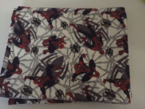 New Handmade Web-crawling Spiderman Flannel Pillowcase 20x34 Red White Black
