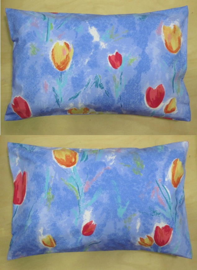 2 Travel Pillow Cover Case 12X18 Pillow Pillowcase Envelope Closure Tulip Red