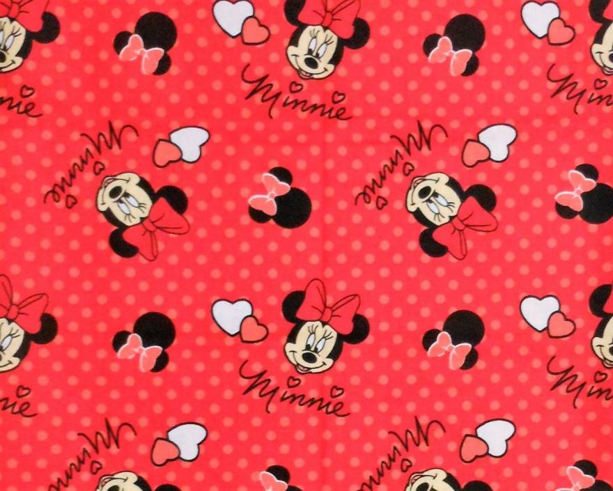 Minnie Mouse on Red - Small Pillow Case with Travel / Toddler Pillow