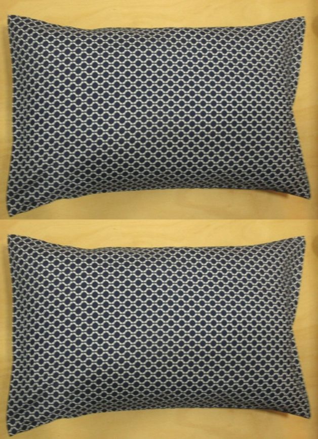 2 Travel/Toddler Pillow Case 14X20 Pillow Pillowcase Blue Circle New Envelope