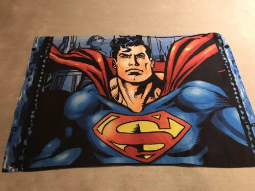 Superman Vintage One Standard Pillowcase DC Comics Red Blue