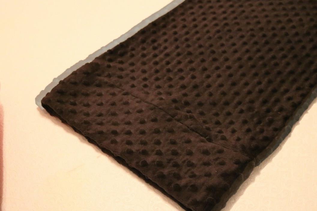 1  Bubble Black  Minky Micro Fleece  Travel Pillowcase 13x20 (Fit Pillow 12x16)