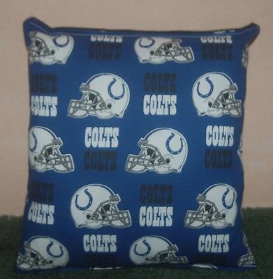 Colts Pillow NFL Pillow Indianapolis Colts Pillow Football Pillow HANDMADE USA
