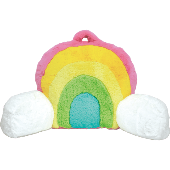 Furry Rainbow Lounge Pillow