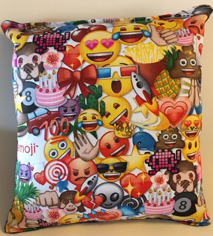 Emoji Pillow HANDMADE Emotions Grouped Pillow Handmade in USA  Emoji Movie