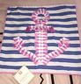 NWT NEW Pottery Barn Teen Frilly Fringe Anchor Pillow Cover 16 X 16
