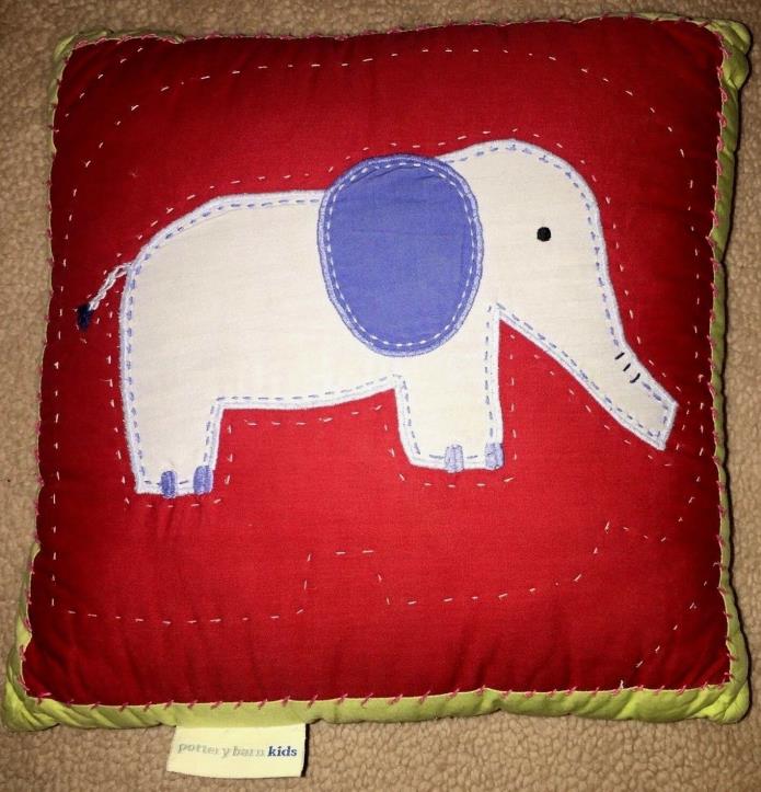 Pottery Barn Kids Decorative Sham Pillow EUC Rocket Elephant Octopus Boys Bed