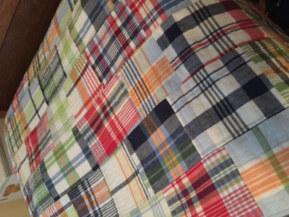 Pottery Barn plaid pillow sham