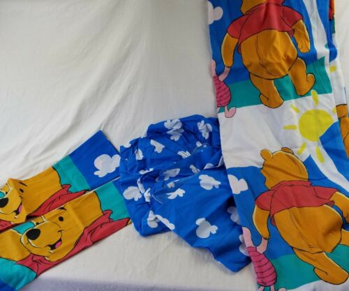 Disney Winnie The Pooh Twin Sheet Set Nice And Clean, small hole on fitted