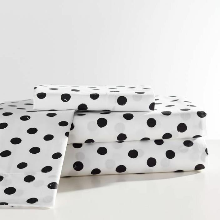 Pottery barn teen Emily Meritt Painted dot sheet set 3pc twin New Sold out