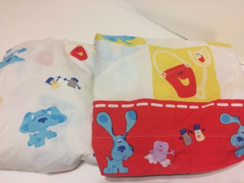 BLUES CLUES TWIN FITTED AND FLAT SHEET