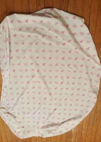 My Little Pony Vintage Flat fitted sheet set G1 Toddler Bedding Pink Logo Craft