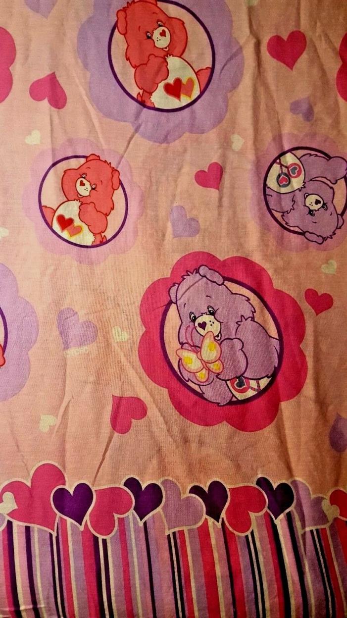 Care Bears Flat Full Sheet Craft Fabric Share Love A Lot Hearts Valentine Theme