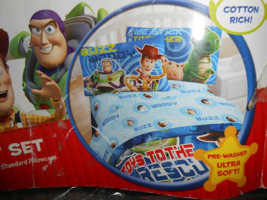 Toy Story Single Sheet Set, Toys to the Rescue NEW