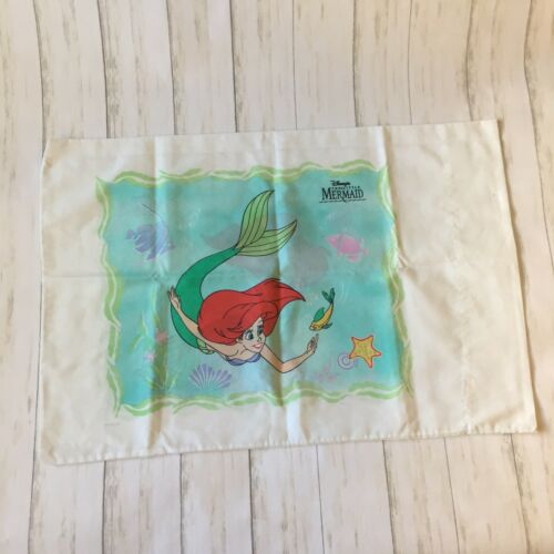 Vintage Disney's The Little Mermaid Ariel  Pillow Case White Standard