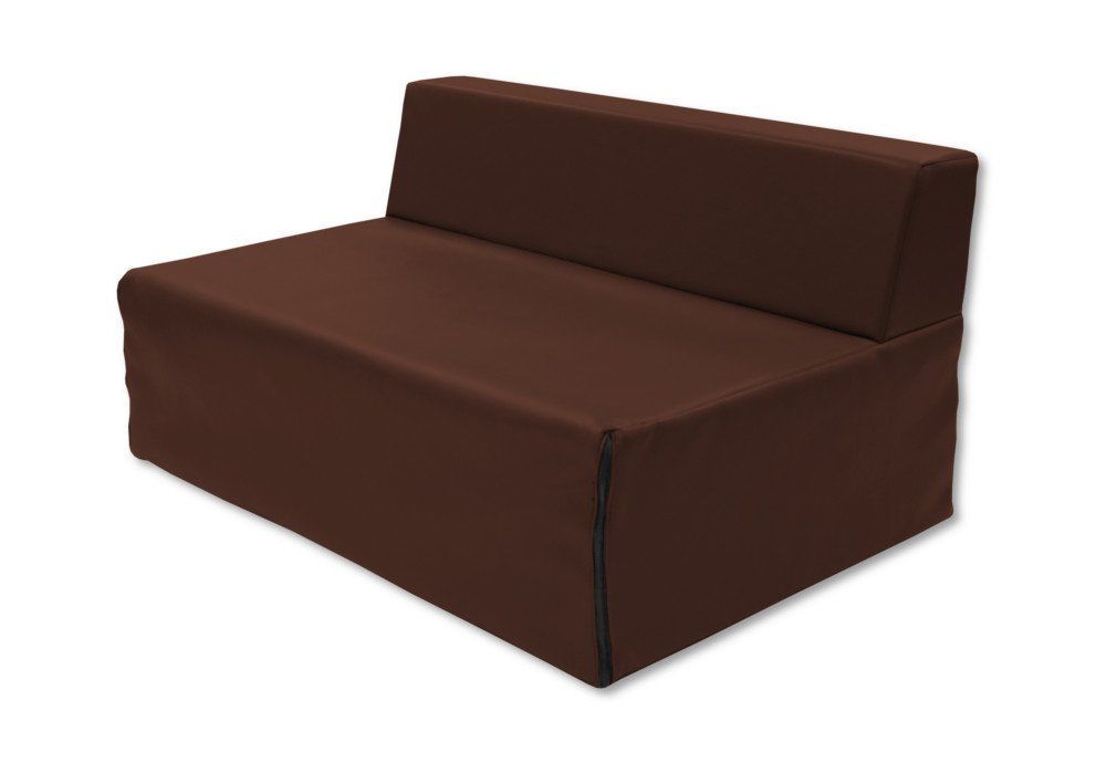 Nap Mat Storage Couch -Truffle Faux Leather with Four 2