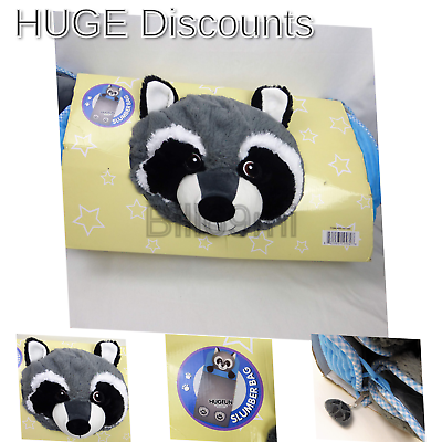 Hugfun Animal Slumber Bag (Grey Racoon) Grey Racoon