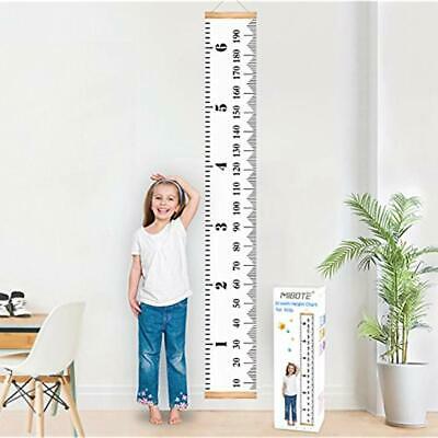 Baby Growth Chart Handing Ruler Wall Decor Kids Canvas Removable Height 79 X New