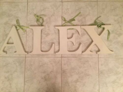 Letters A- L-E-X On Wood To Hang On Wall