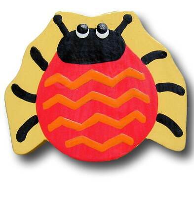Bug Off Red Lady Bug Drawer Pulls in Yellow Back (Set of 2) [ID 83194]