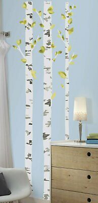 Wall Decal Birch Trees Peel Stick Giant Removable Contemporary Indoor Decor