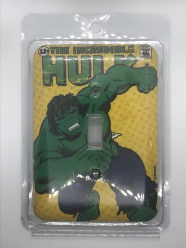 Marvel Incredible Hulk Collectible Metal Light Switch Plate