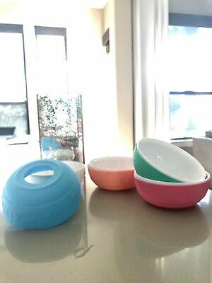 Kids Tempered Glass Bowls with Silicone Sleeve – Suitable for Kids/... BRAND NEW