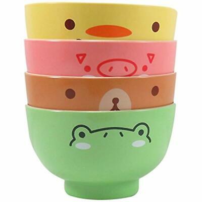 Adorable Snack Cereal Bowls Dessert 10 Fl Oz Chick Pig Bear Frog (Set Of 4) Home