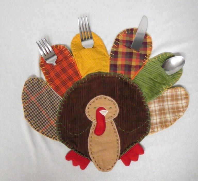 POTTERY BARN KIDS - Turkey Placemats for Thanksgiving - Lot of 2