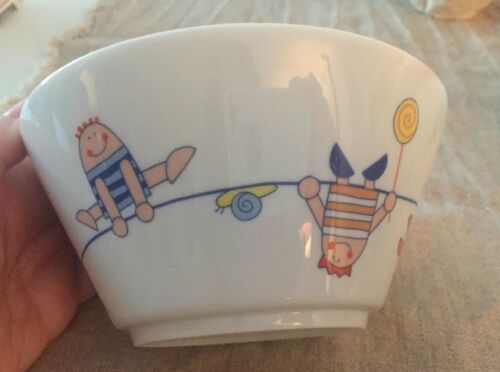 HABA Toys Collectible Porcelain Bowl Whimsical Kids Balloon Games Microwave Safe