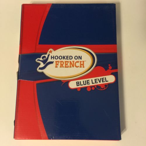 Hooked on French Blue Level New Sealed Workbooks Flash Cards CD